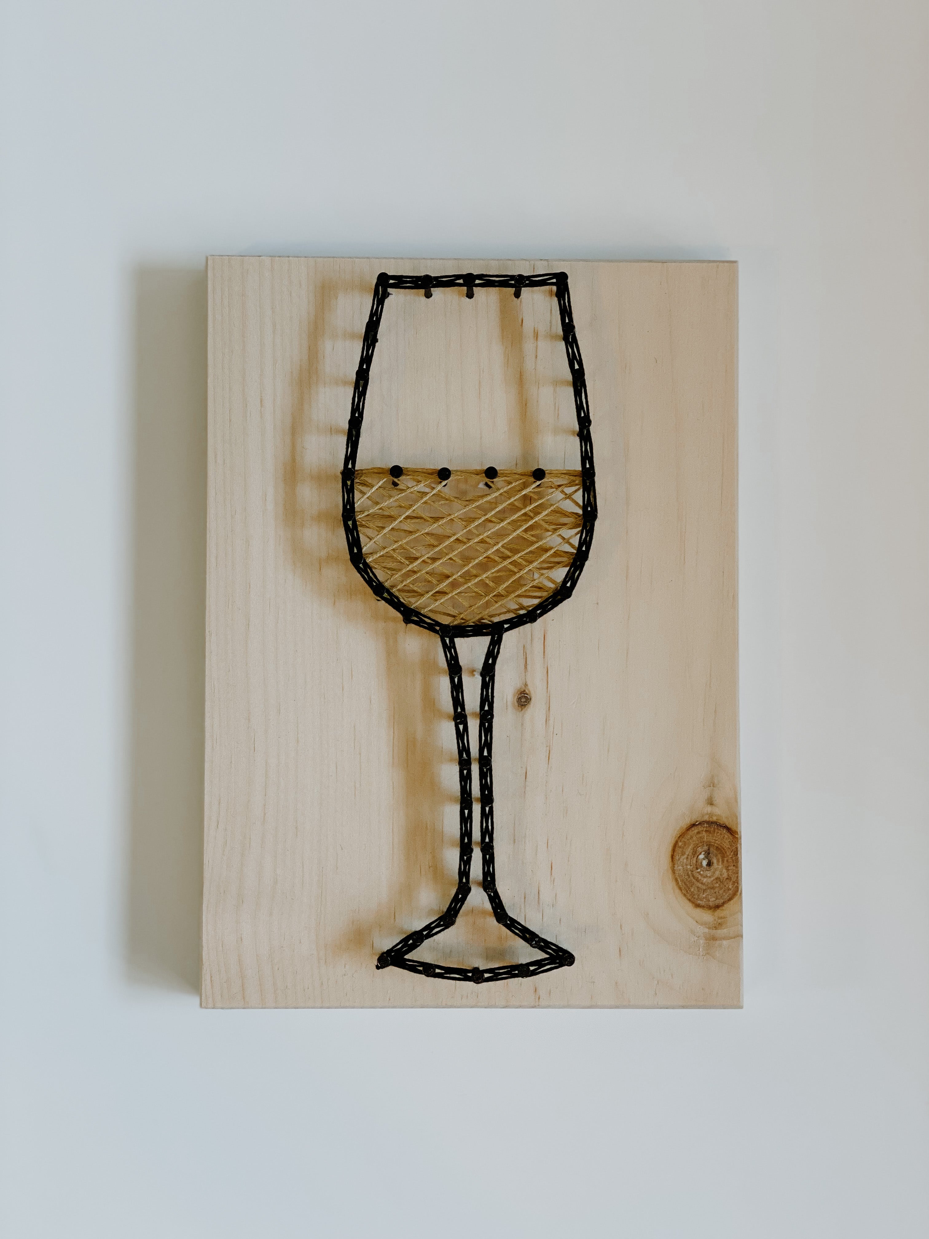 White Wine String Art Kit (Medium) image 0