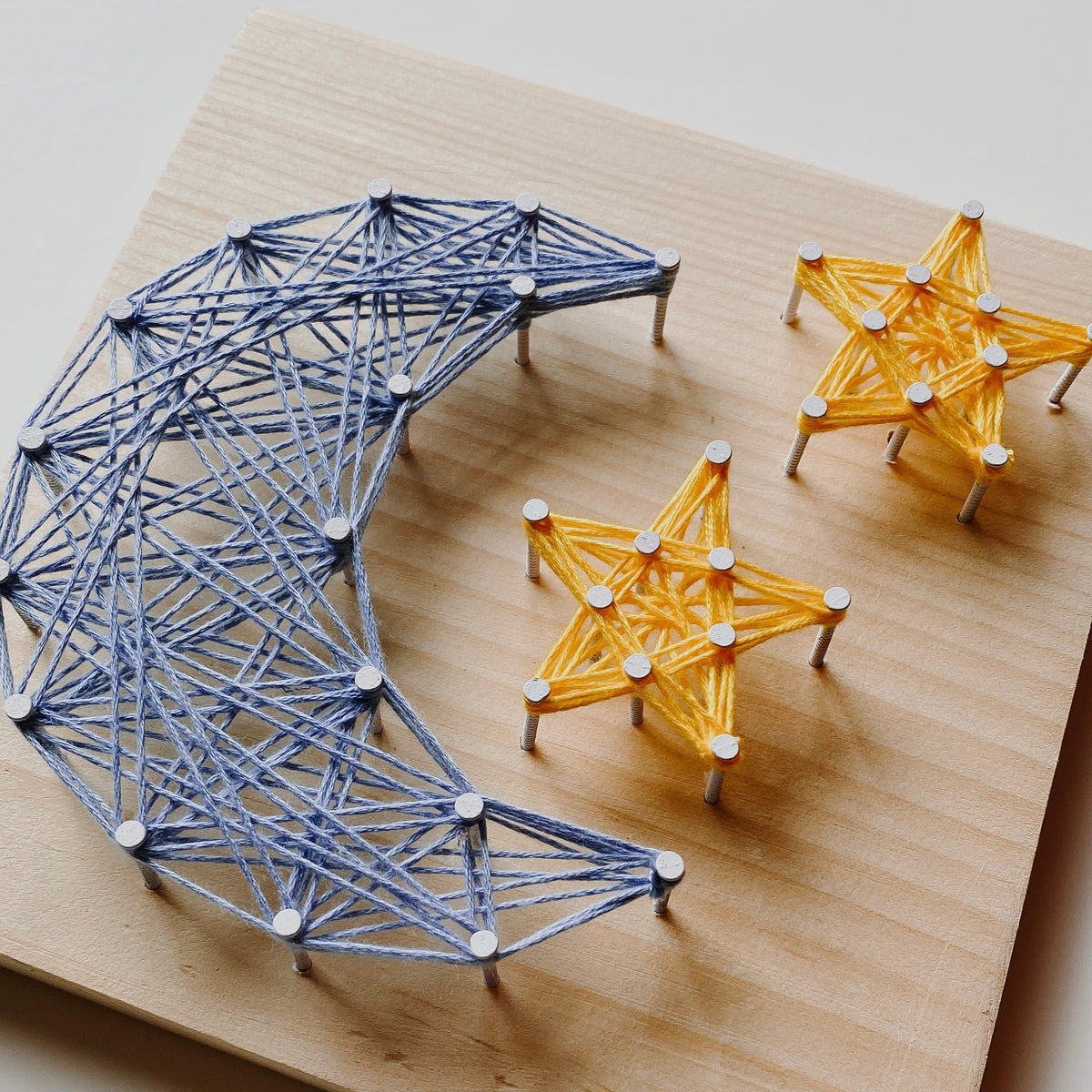 Moon + Stars String Art Kit (Small) – Knot Really Art