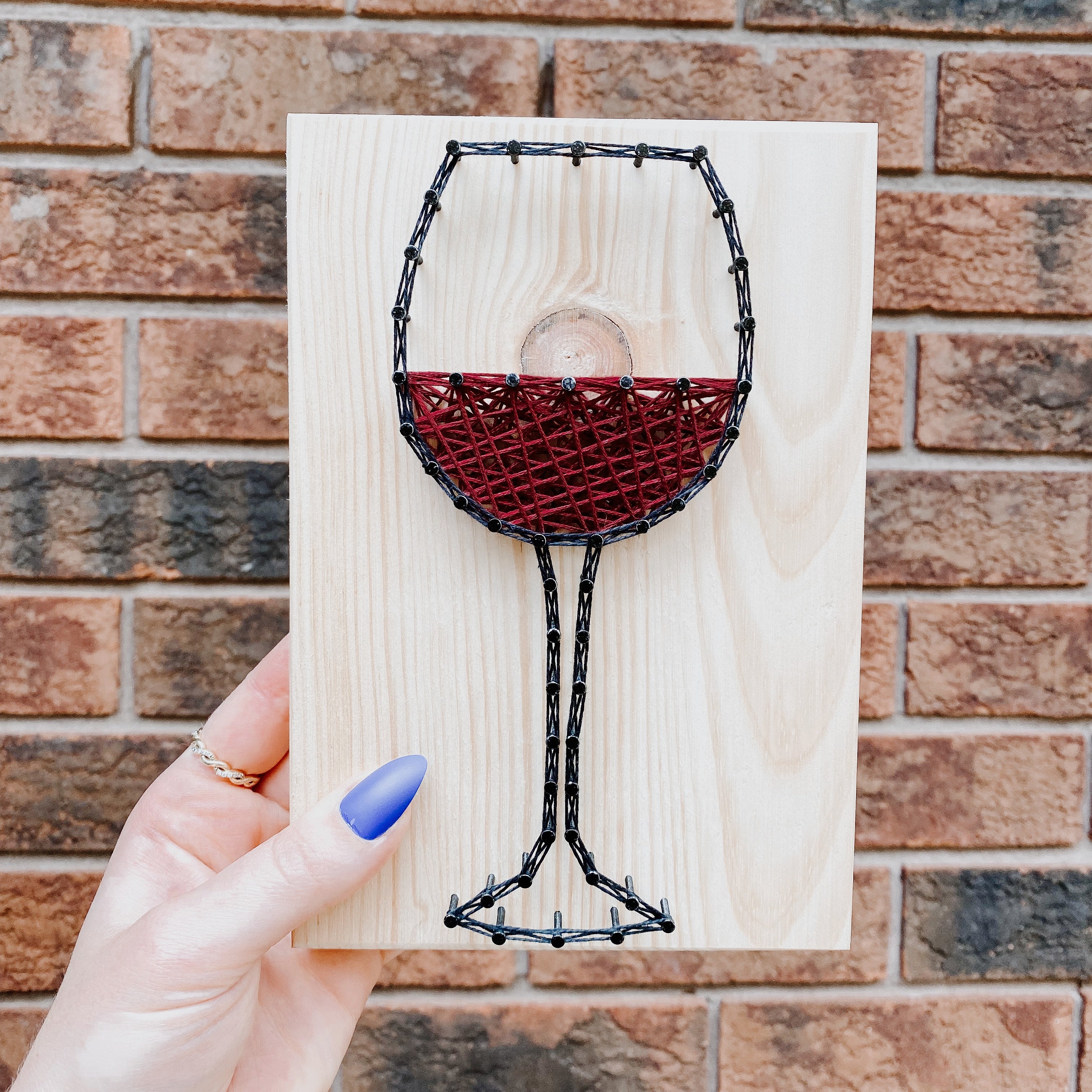 Red Wine String Art Kit (Medium) image 2
