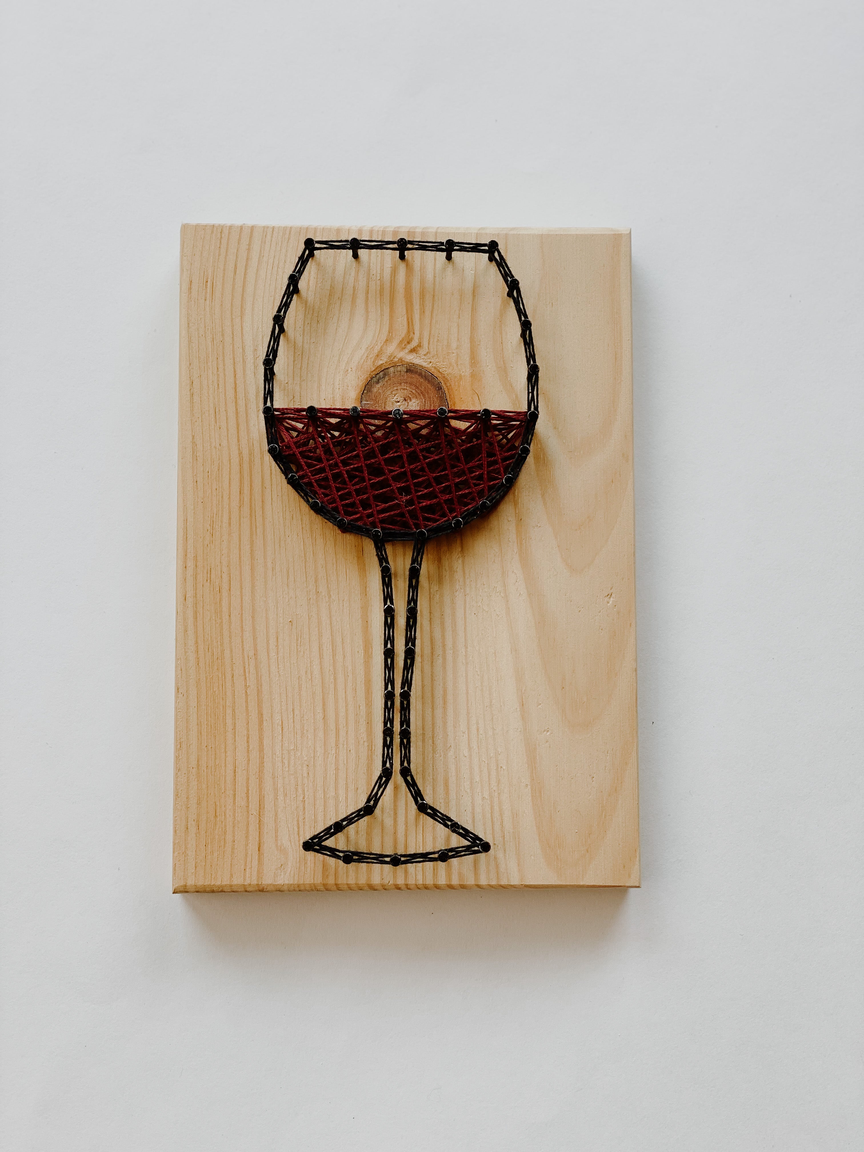 Red Wine String Art Kit (Medium) image 0