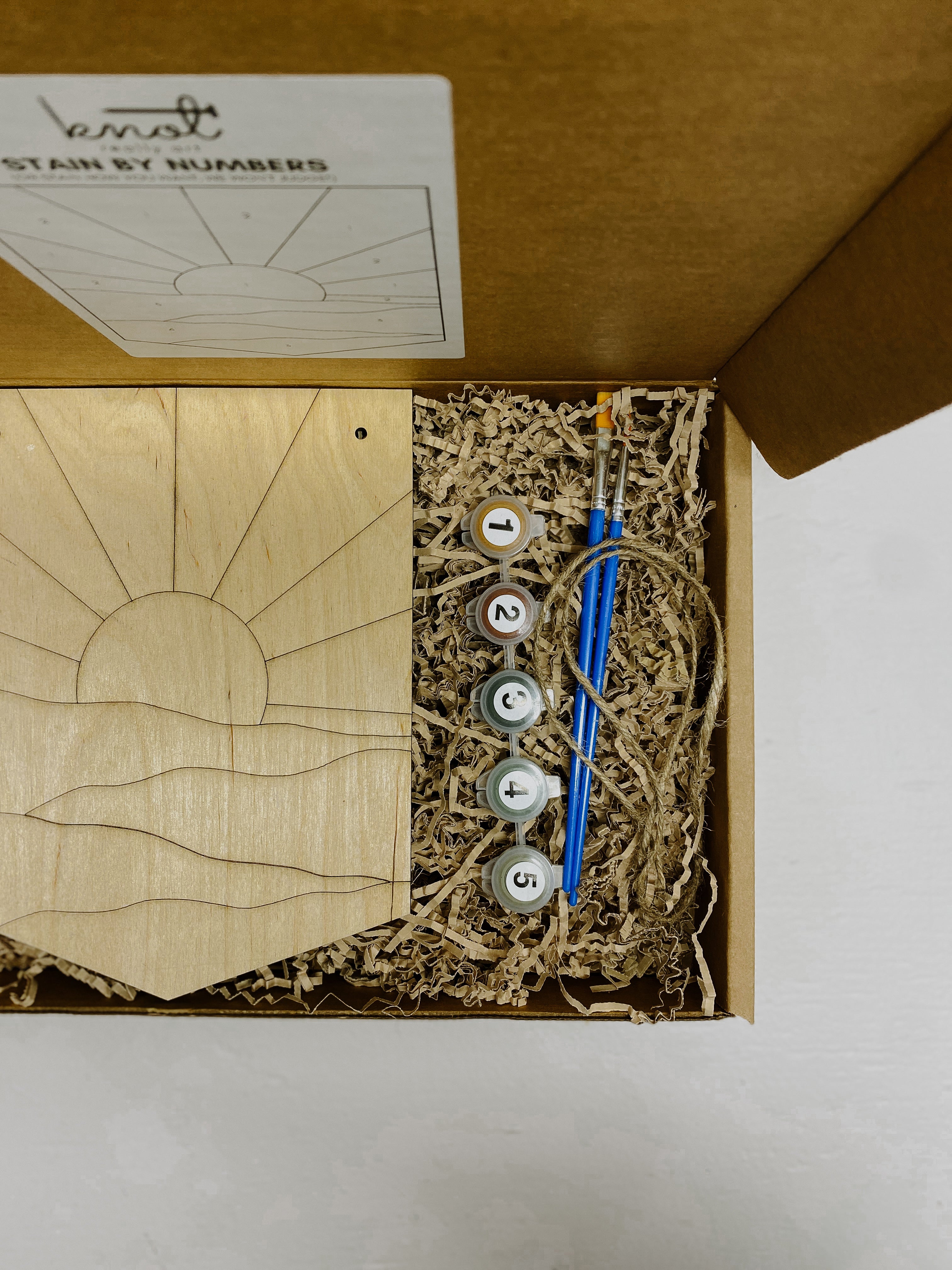 Vintage Sunset Stain by Numbers image 1